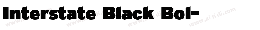 Interstate Black Bol字体转换